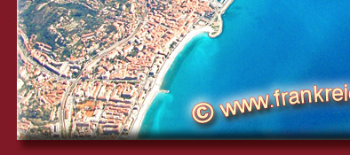 Cote d' Azur, Sicht aus dem Flugzeug &uuml;ber die Cote d' Azur in S&uuml;dfrankreich, Bild 5 von 6