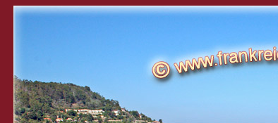 Die Cote d' Azur in Südfrankreich, Blick auf felsige Küste der Cote d' Azur, Bild 1 von 6