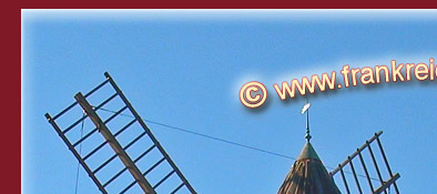 Grimaud, gem&uuml;tliches Verweilen an der M&uuml;hle in der Sonne von S&uuml;dfrankreich, Bild 1 von 6