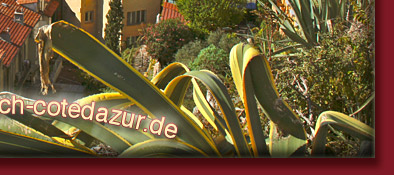 Vom Nizza Schlossberg Blick auf die Sonnenuhr und der Nizza Strandpromenade, Bild 6 von 6