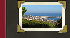 Cannes, weiter Blick über Cannes und dem Mittelmeer der Cote d' Azur