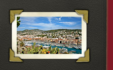 Nizza - Cote d' Azur, Hafen gesehen von oben von dem Schlossberg Le Chateau